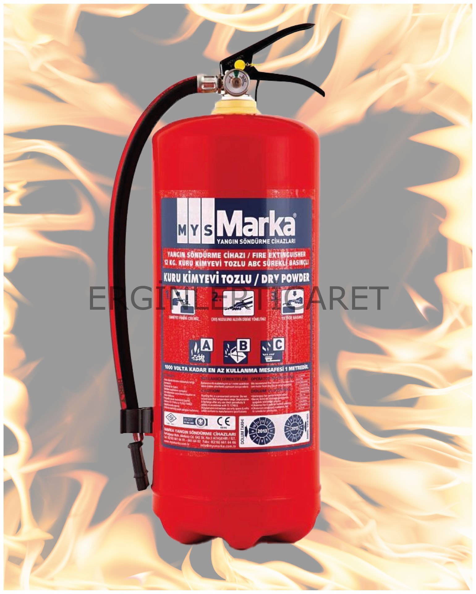 Yangın Söndürme Tüpü 6 lt