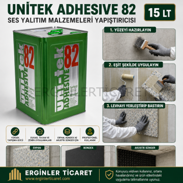 Unitek Adhesive 82 15lt | Ses Yalıtım Yapıştırıcısı
