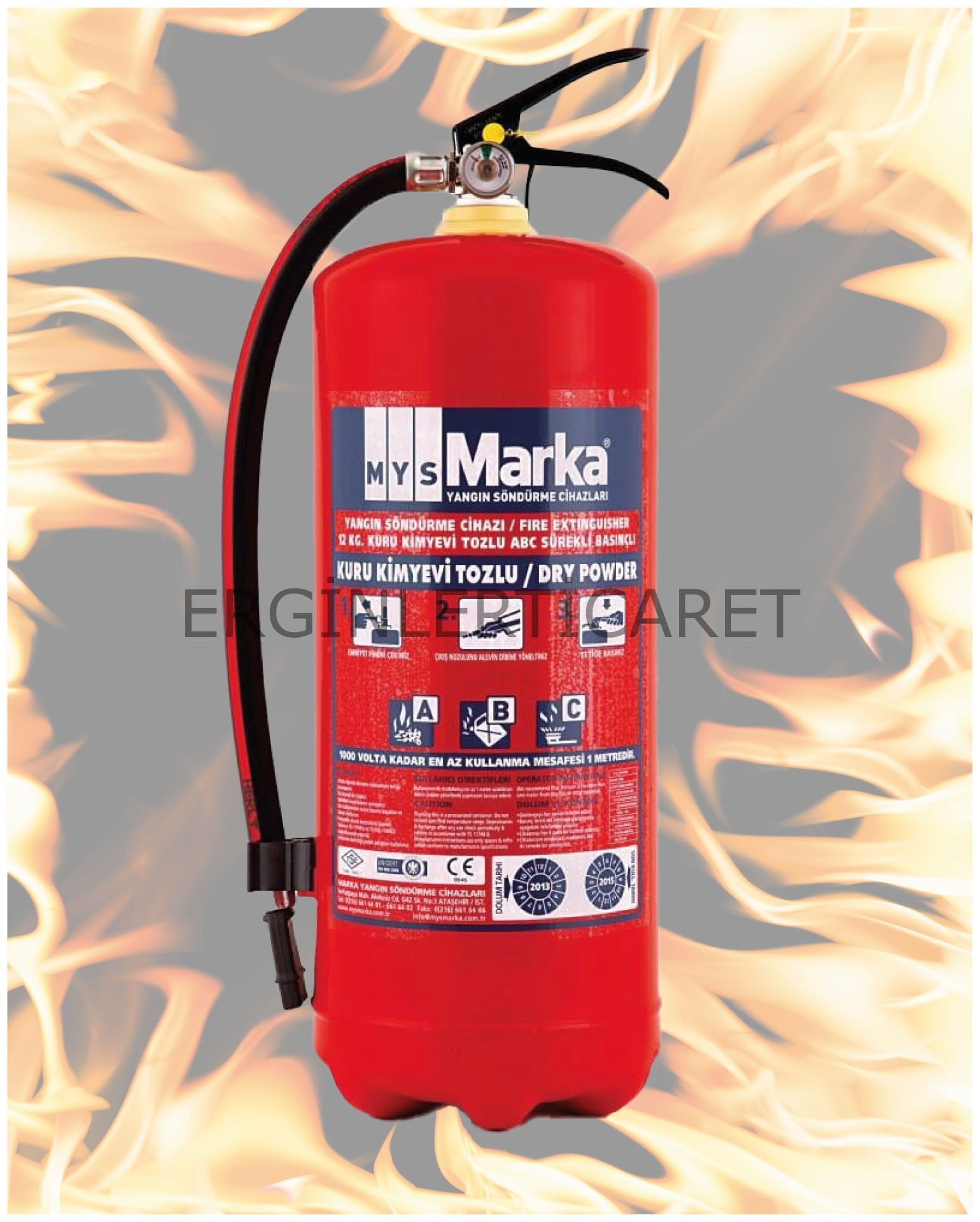 Yangın Söndürme Tüpü 6 lt