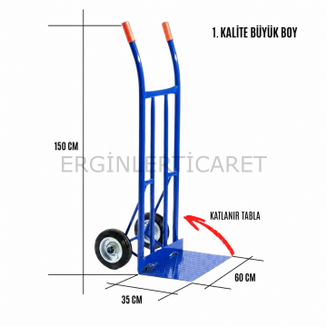 Büyük Boy Katlanabilir Yük Taşıma Ve El Arabası