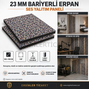 Ortak Duvar Ses Yalıtımı Bariyerli Erpan 23mm 1m²