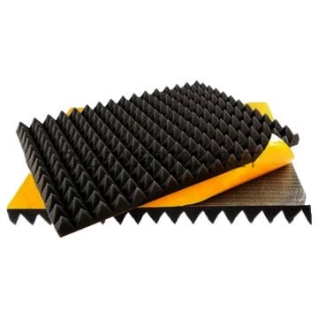 Akustik Ses Yalıtımı Bantlı Piramit Sünger 50x50