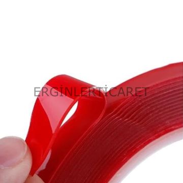 Çift Taraflı Silikon Şeffaf Bant 19mm x 5mt