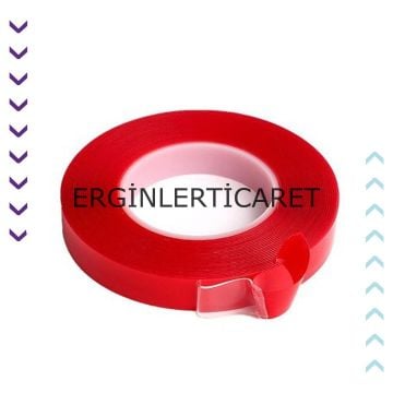 Çift Taraflı Silikon Şeffaf Bant 12mm x 33mt
