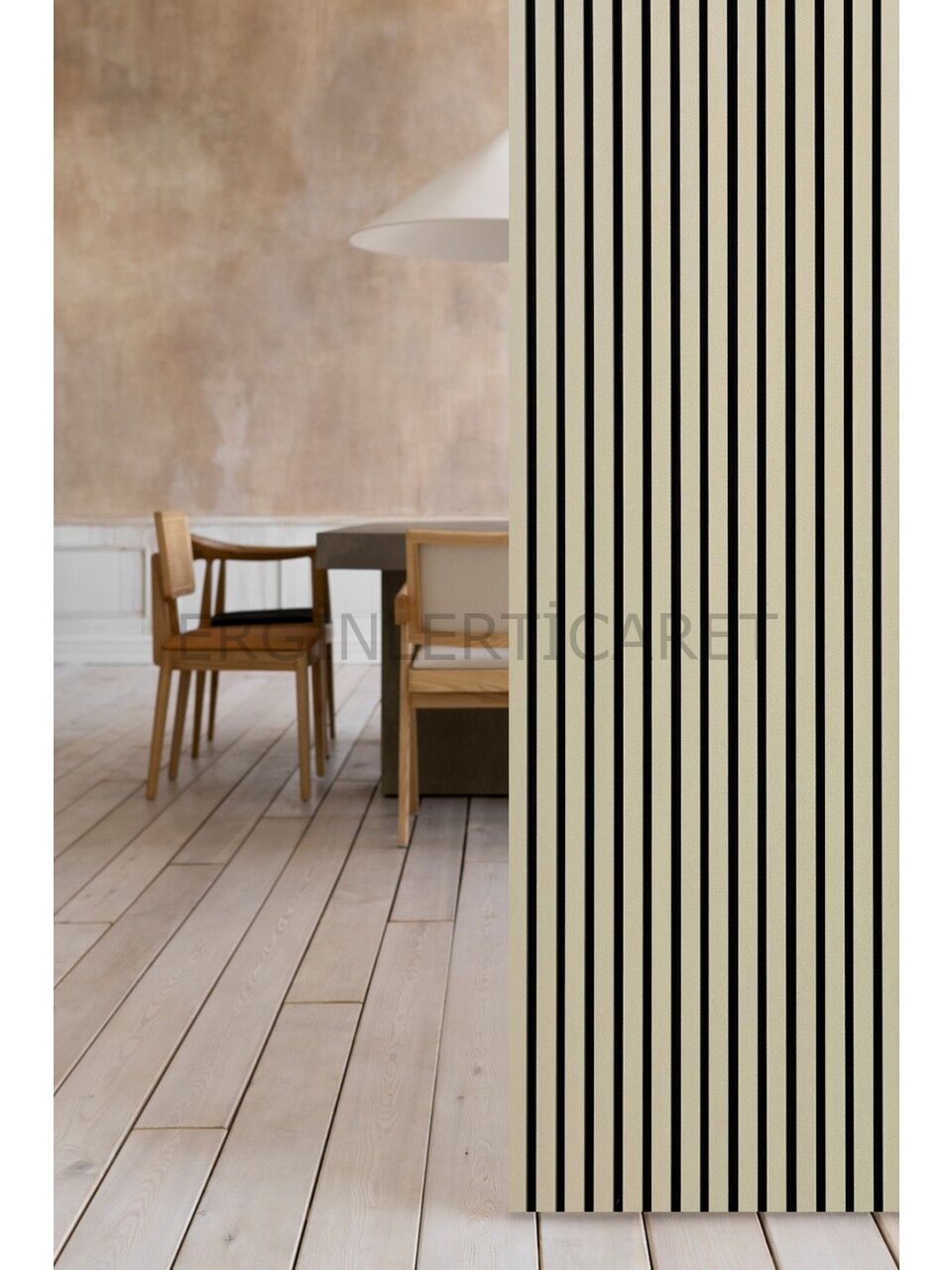 Dekoratif MDF Ahşap Akustik Duvar Paneli 100x275 cm