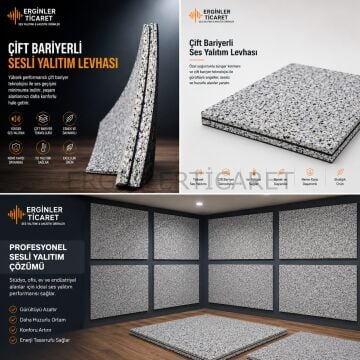 36 mm Çift Bariyerli Erpan Ses Yalıtımı Levhası