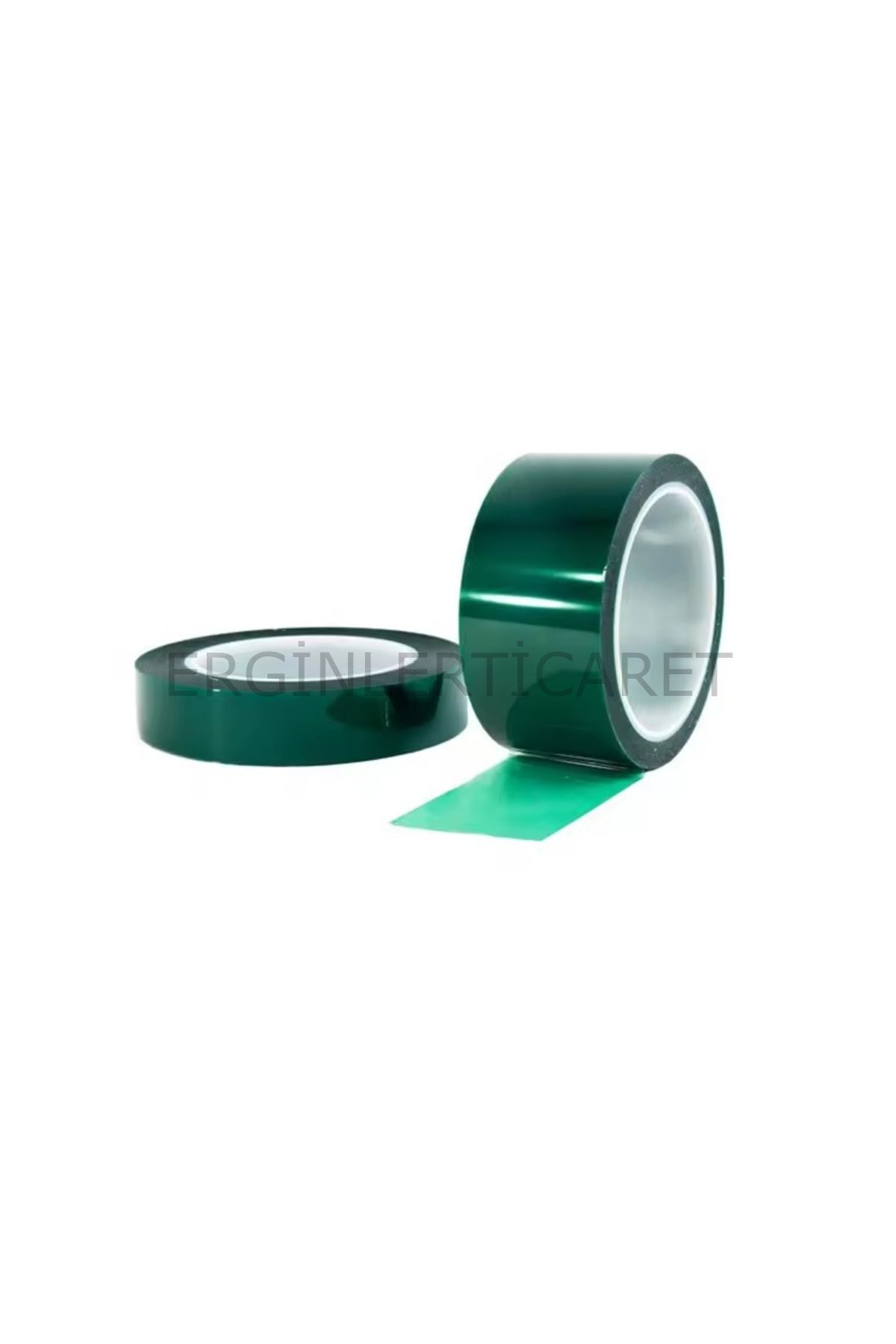 Yeşil Polyester Maskeleme Bandı 12mm x 66mt – 220°C Isıya Dayanıklı Boya ve Kataforez Bandı