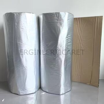 Araç Karavan İzolasyonu Alüminyum Folyolu Kauçuk 9mm 100cmx20Mt (20M2) Yapışkanlı Kauçuk
