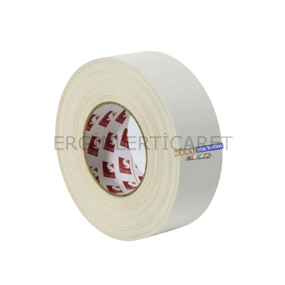 Scapa 3130 Mat Su Geçirmez Kumaş Kamera Bantı 50mmx50mt Beyaz