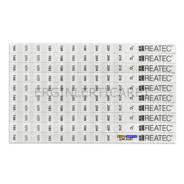 Sıcaklık Ölçüm Etiketi Isı Ölçer Ölçüm Aralığı 193 °c - 254 °c (10adet)