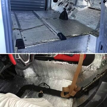 Araç Oto Ses Yalıtımı Alüminyum Folyolu Araç Ses Yalıtım Şiltesi 9mm 100x500cm