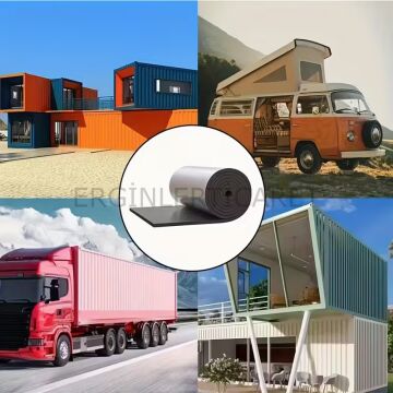 Araç Oto Ses Yalıtımı Alüminyum Folyolu Araç Ses Yalıtım Şiltesi 9mm 100x500cm