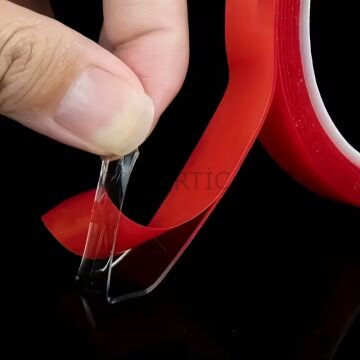 Silikon Çift Taraflı Montaj Bandı Şeffaf 10 mm x 5 Metre – Güçlü Yapışkanlı Tape
