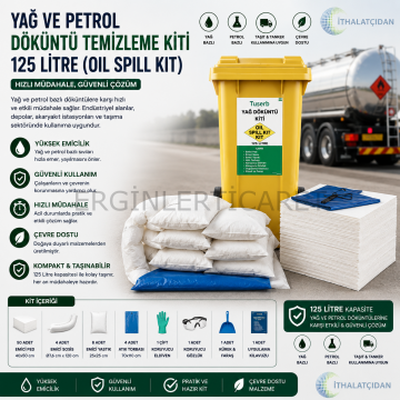 Yağ Ve Petrol Döküntü Temizleme Kiti 125 Lt
