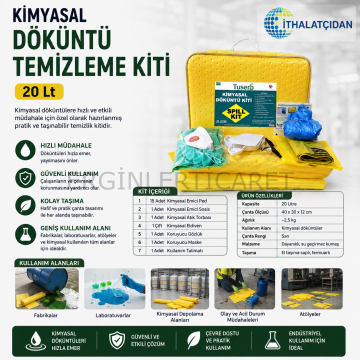 Kimyasal Döküntü Temizleme Kiti 20 Lt