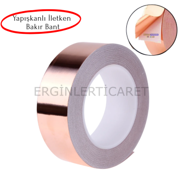 Bakır Folyo İletken Bant 19mmx10mt