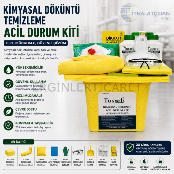 Kimyasal Döküntü Temizleme Acil Durum Kiti