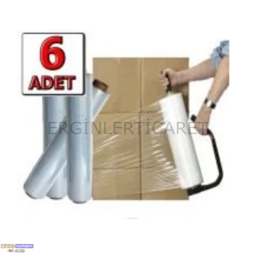Palet Ambalaj Streci Streç Film 50cm*300metre 6adet (1koli)