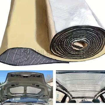 Kauçuk Bant Oto Ses Yalıtımı 9mm Alüminyum Folyolu 30cm x 10 Metre – Araç Ses ve Isı İzolasyon Bandı