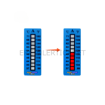 Sıcaklık - Isı Ölçüm Etiketi 171°F - 261°F / 77°C - 127°C (10 adet)
