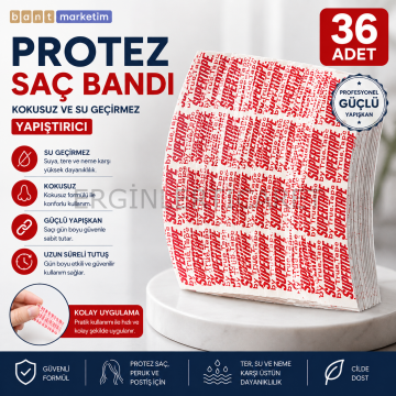 Supertape Oval 1''LF 2,5 x 7,5 cm 36 Adet Protez Saç Bandı Güçlü Yapışkanlı