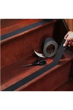 Siyah Merdiven ve Zemin Kaydırmaz Kaymaz Bant 150mm X 25mt